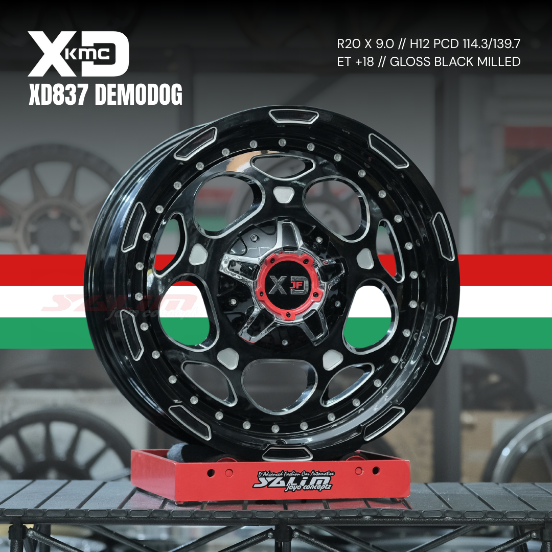 VELG XD KMC XD837 DEMODOG | GLOSS BLACK MILLED - Image 5