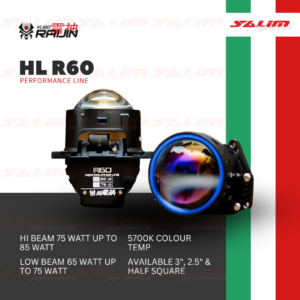 HEADLAMP PROJECTOR KURO RAIJIN R-60 PERFORMANCE LINE