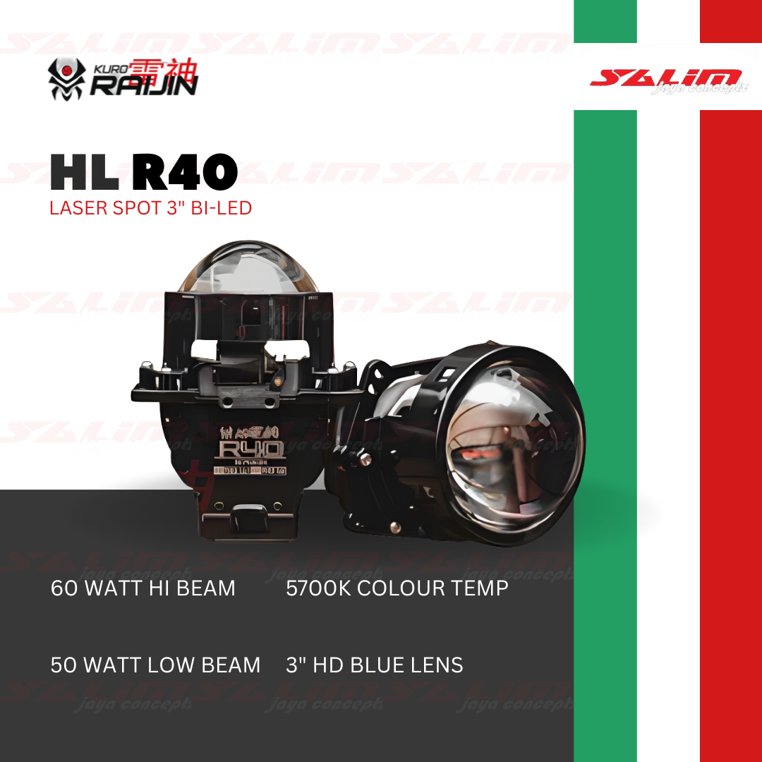 HEADLAMP PROJECTOR KURO RAIJIN R-40
