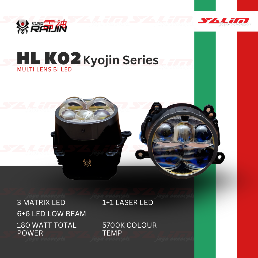 HEADLAMP PROJECTOR KURO RAIJIN K-02 KYOJIN SERIES