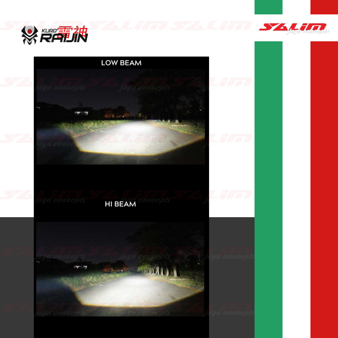 HEADLAMP PROJECTOR KURO RAIJIN R-60 PERFORMANCE LINE