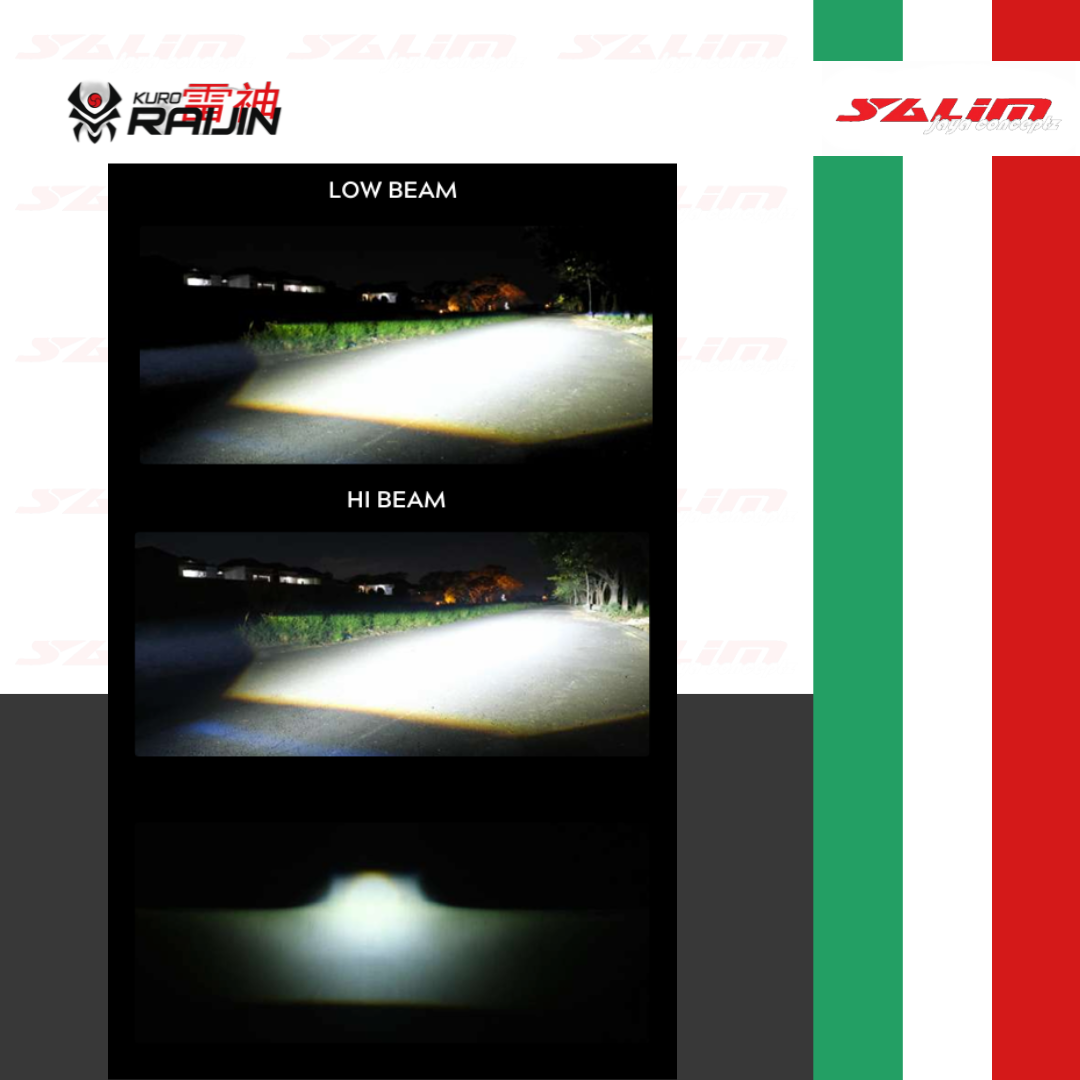 HEADLAMP PROJECTOR KURO RAIJIN R-50 LASER SPOT BILED