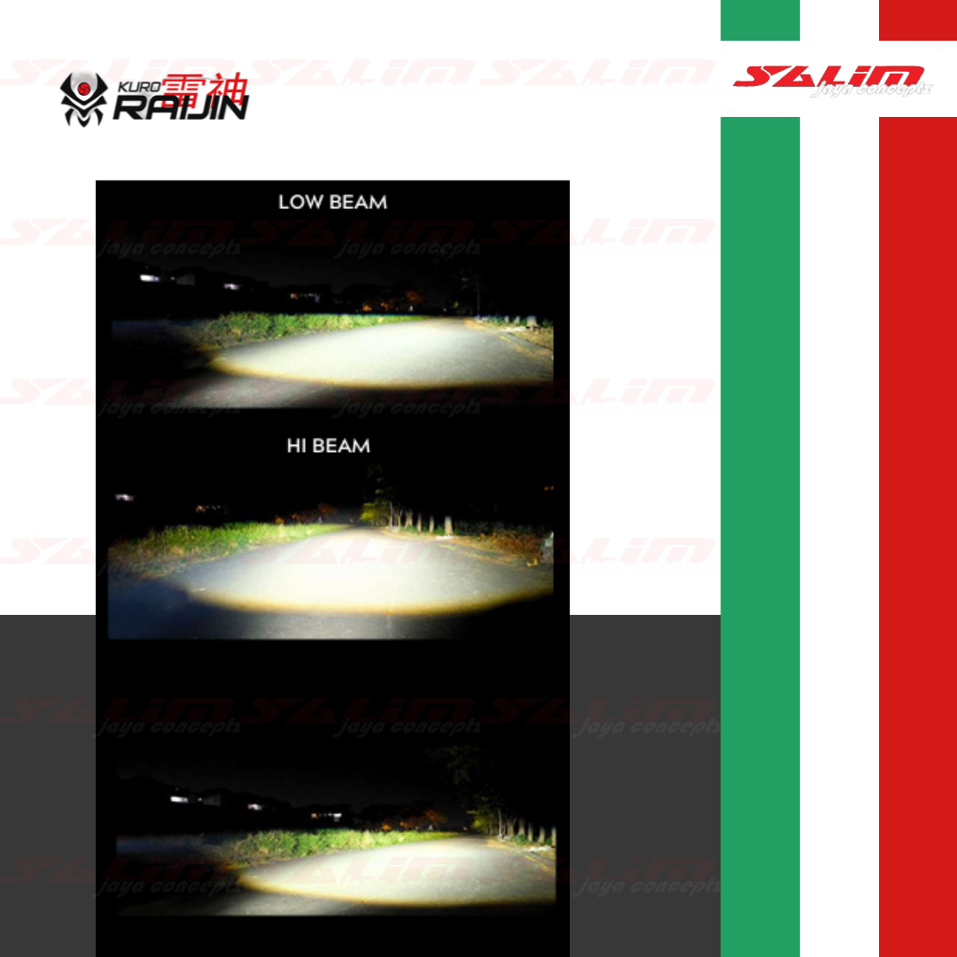 HEADLAMP PROJECTOR KURO RAIJIN R-80