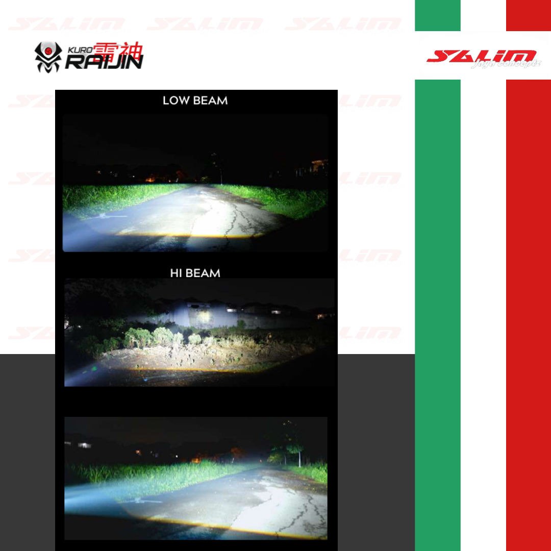 HEADLAMP PROJECTOR KURO RAIJIN R-70 MARK II BILED