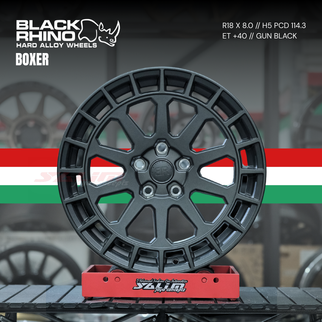 VELG BLACK RHINO BOXER