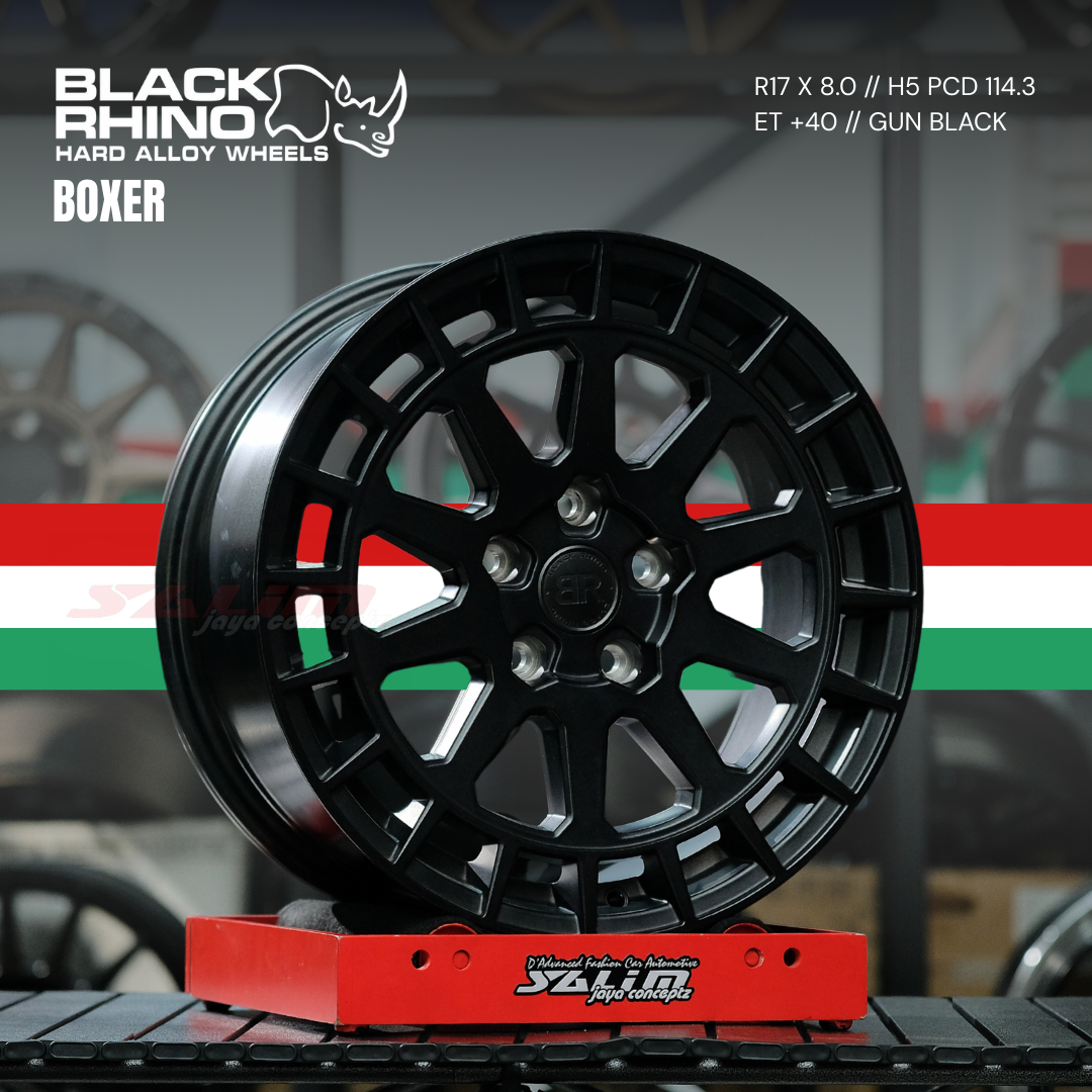 VELG BLACK RHINO BOXER