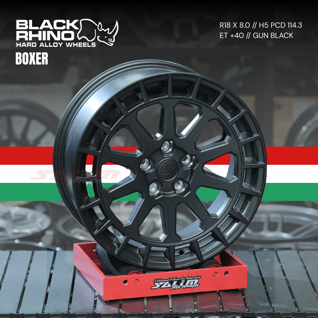 VELG BLACK RHINO BOXER