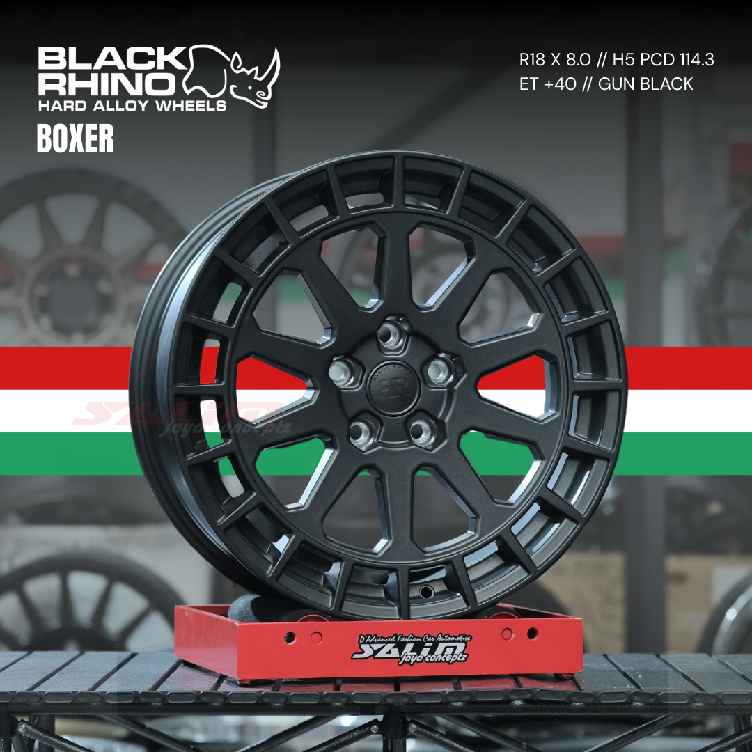 VELG BLACK RHINO BOXER