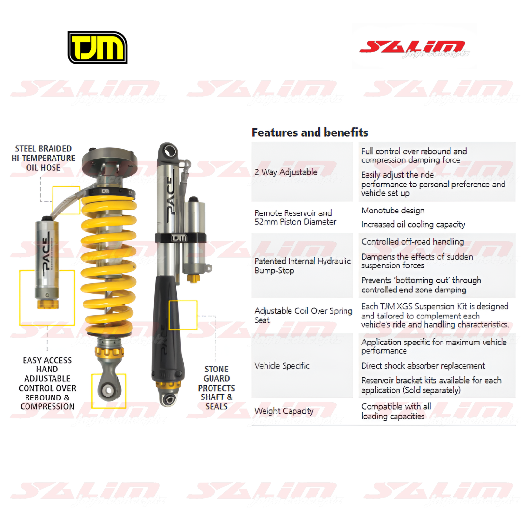 SHOCK BREAKER SET FRONT & REAR STRUT PACE HILUX