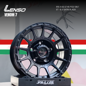 VELG LENSO VENOM 7 Satin Black