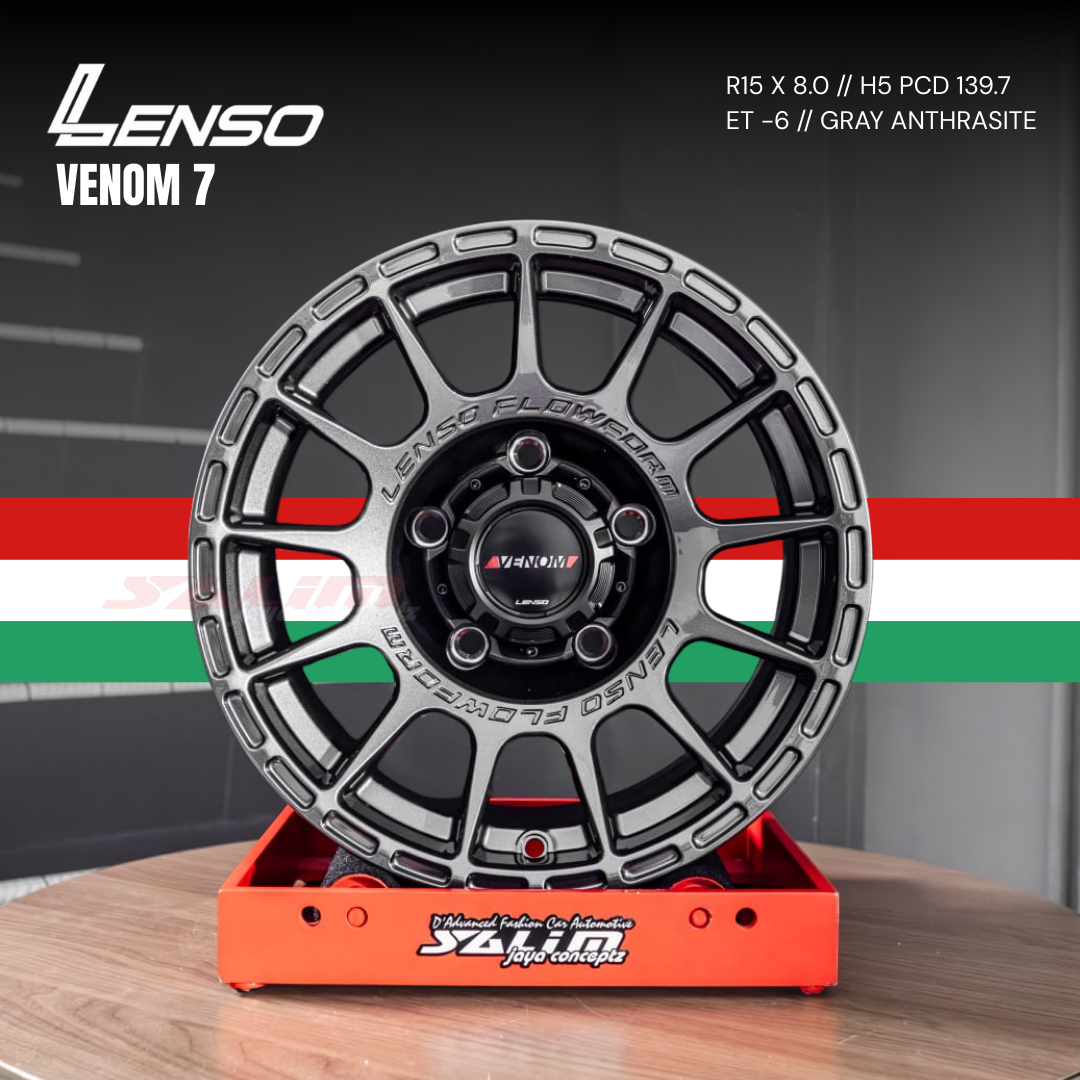 VELG LENSO VENOM 7 Gray Anthrasite