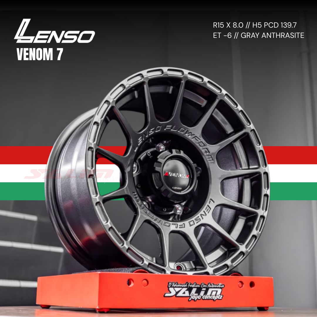 VELG LENSO VENOM 7 Gray Anthrasite