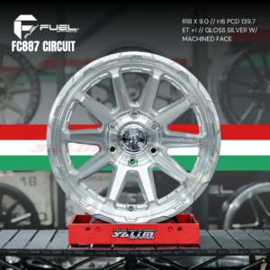 VELG FUEL FC887 CIRCUIT | GLOSS SILVER W/ MACHINED FACE
