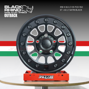 VELG BLACK RHINO OUTBACK | SATIN BLACK