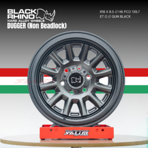 VELG BLACK RHINO DUGGER (NON BEADLOCK) | GUN BLACK