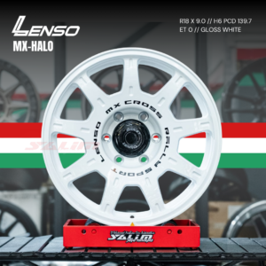 VELG LENSO MX-HALO | GLOSS WHITE
