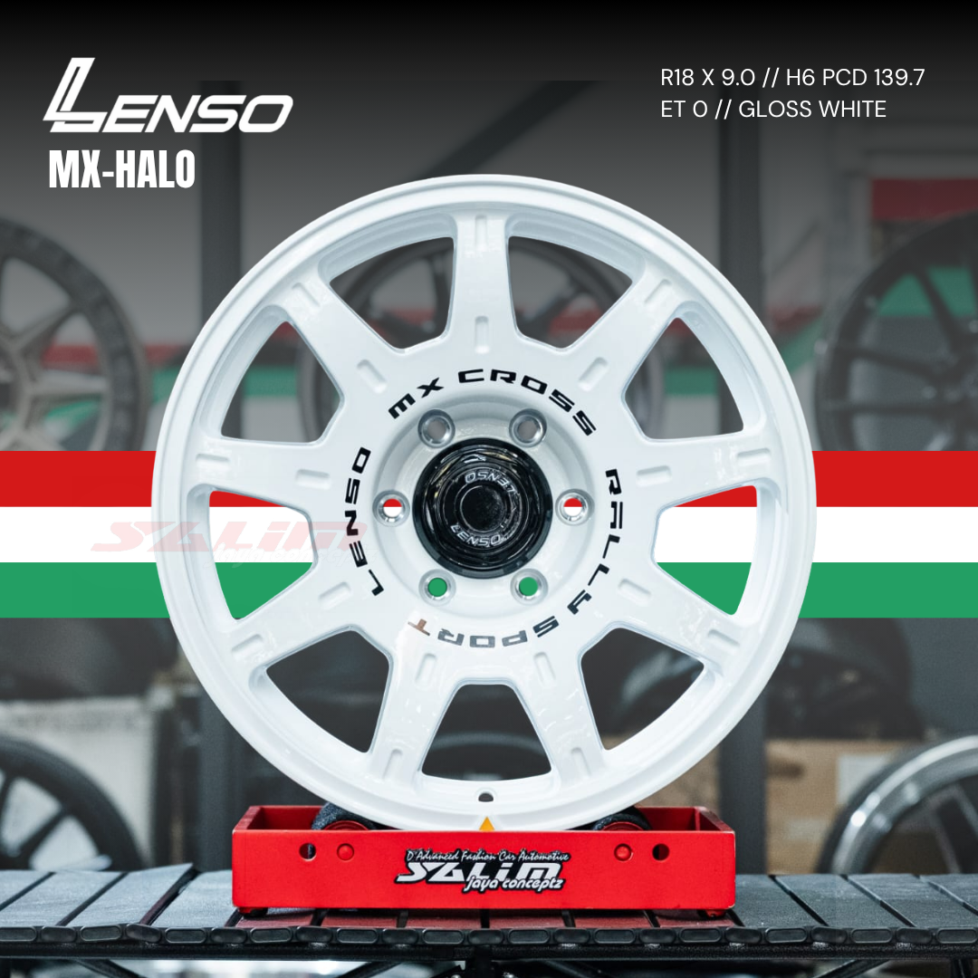 VELG LENSO MX-HALO | GLOSS WHITE