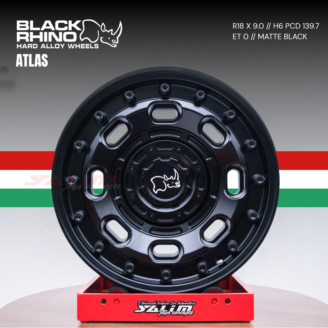 VELG BLACK RHINO ATLAS | MATTE BLACK