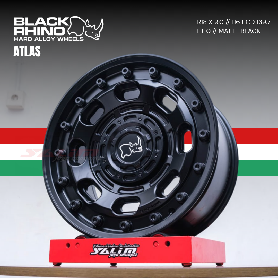 VELG BLACK RHINO ATLAS | MATTE BLACK - Image 2
