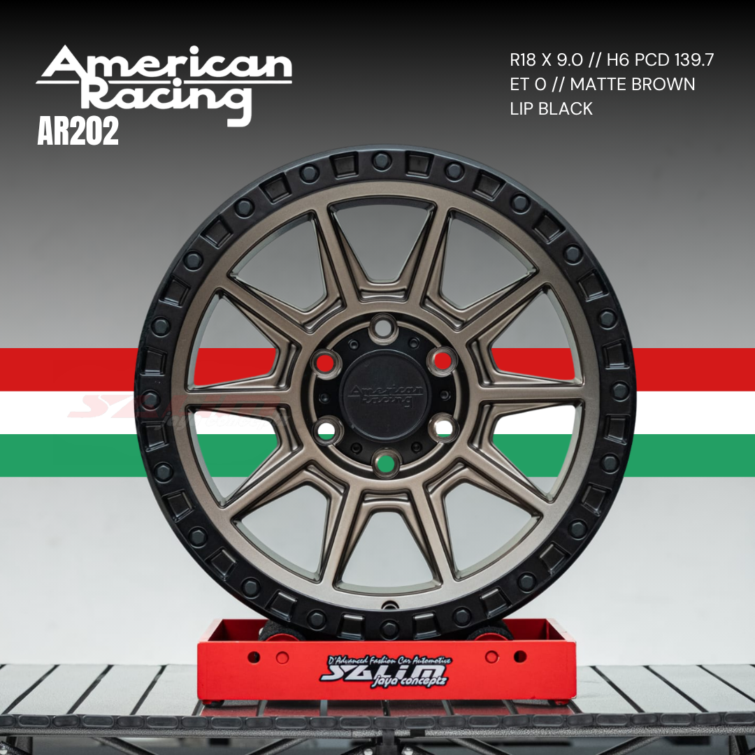 VELG AMERICAN RACING AR202 | MATTE BROWN LIP BLACK