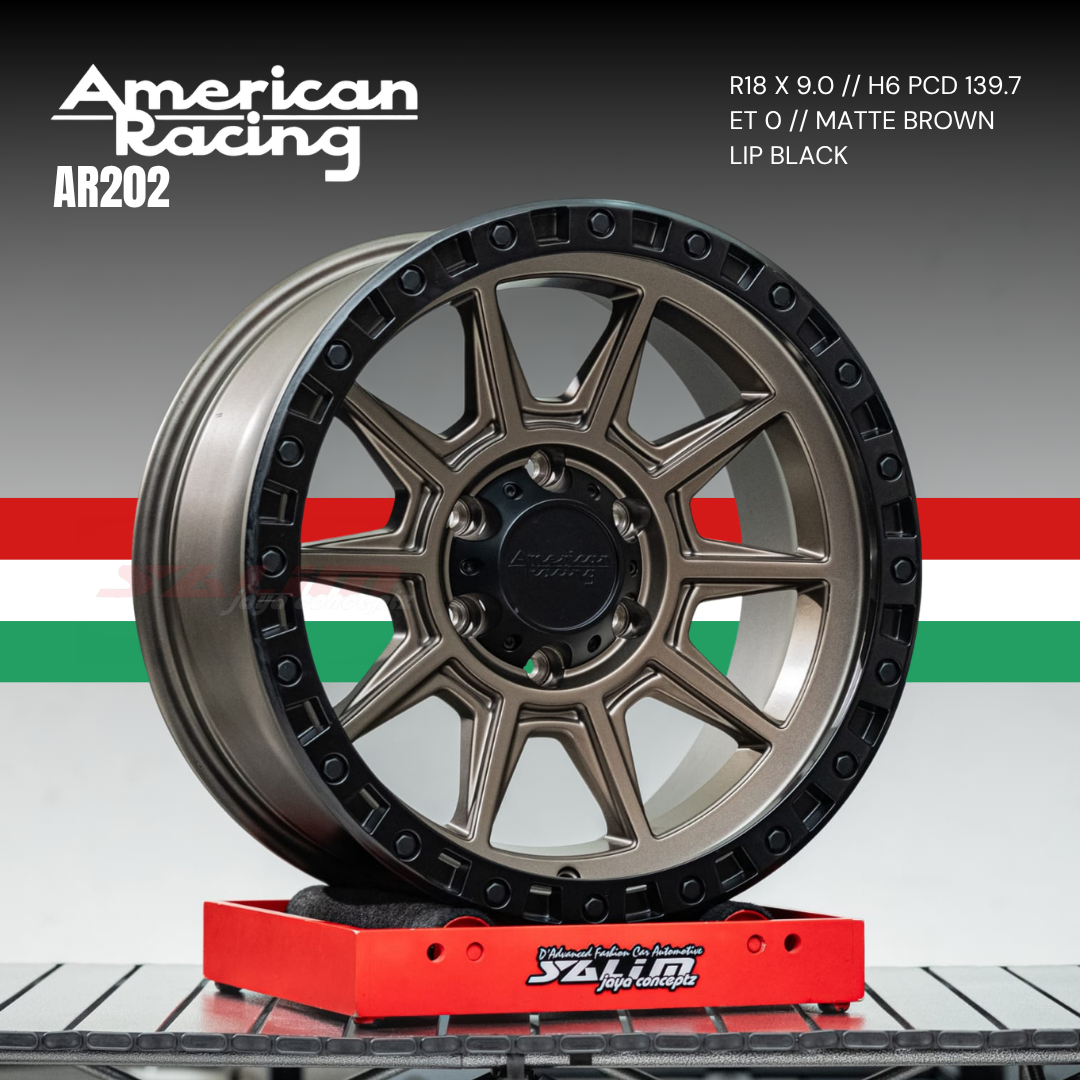 VELG AMERICAN RACING AR202 | MATTE BROWN LIP BLACK - Image 2