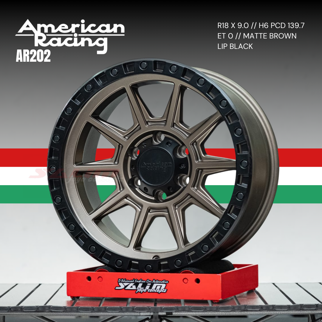 VELG AMERICAN RACING AR202 | MATTE BROWN LIP BLACK - Image 3