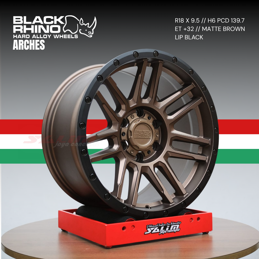 VELG BLACK RHINO ARCHES | MATTE BROWN W/ LIP BLACK - Image 2