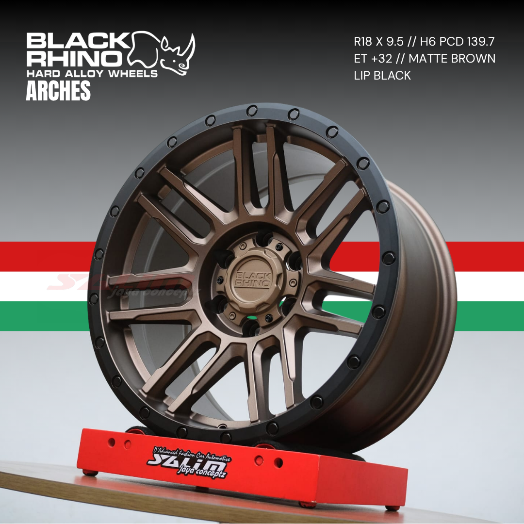 VELG BLACK RHINO ARCHES | MATTE BROWN W/ LIP BLACK - Image 3