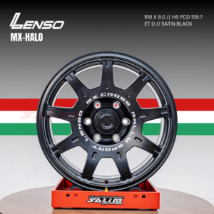 VELG LENSO MX-HALO | SATIN BLACK