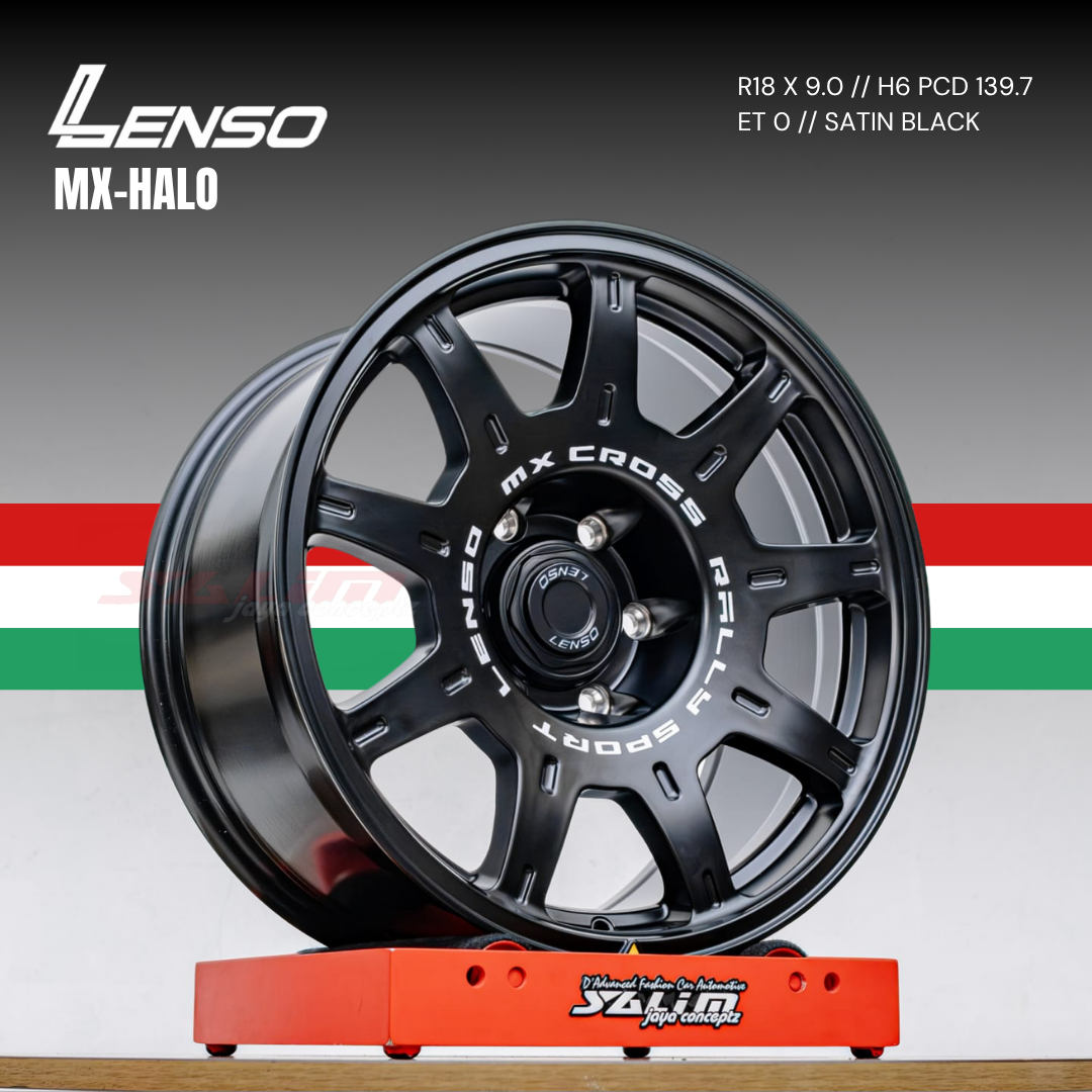 VELG LENSO MX-HALO | SATIN BLACK - Image 2