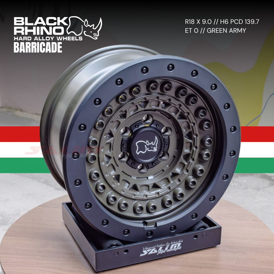 VELG BLACK RHINO BARRICADE | GREEN ARMY - Image 2