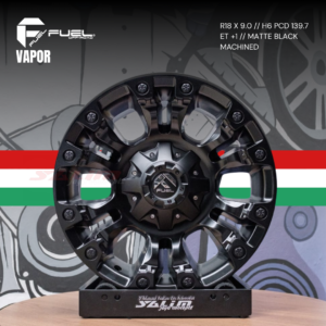 VELG FUEL VAPOR | MATTE BLACK MACHINED