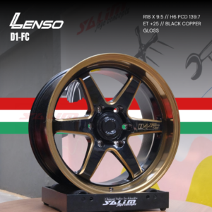 VELG LENSO D1-FC | BLACK COPPER GLOSS